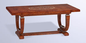 mesa Art Deco / de chapa de madera / rectangular / profesional