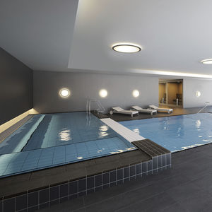 baldosa para playa de piscina / para suelo / de gres porcelánico / de color liso