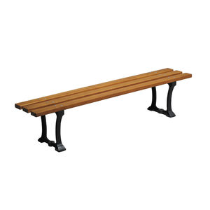 banco público / clásico / de madera / de hierro fundido
