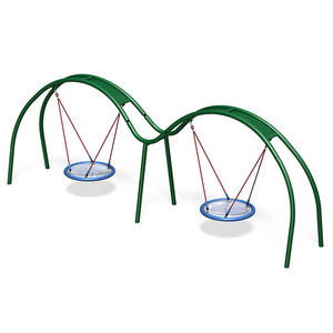 columpio de metal / para parque infantil / doble