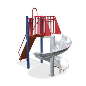 tobogán giratorio / para parque infantil / de acero inoxidable