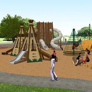 estación de juego de madera / para parque infantil