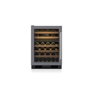 vinoteca empotrable / de acero inoxidable / acristalada / a medida