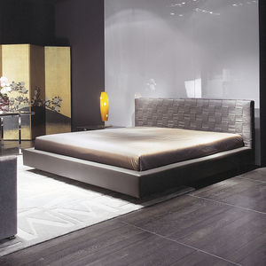 cama doble / estándar / moderna / de cuero