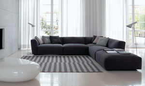sofá de esquina / modular / moderno / de tela