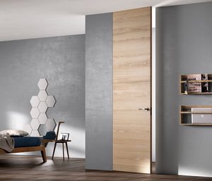 puerta de interior / abatible / de madera / suelo-techo