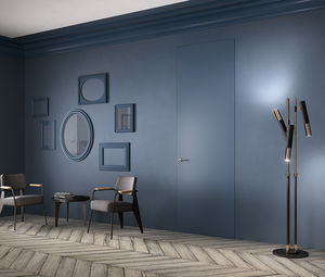 puerta de interior / abatible / de madera / a ras