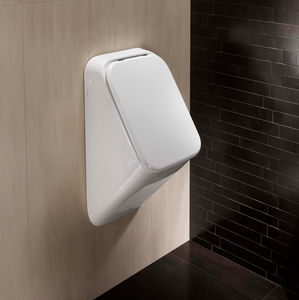 urinario de pared / de cerámica / con tapa