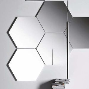 espejo de pared / con luz LED / moderno