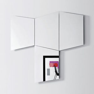 espejo de pared / con luz LED / moderno