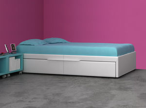 cama simple / nido / moderna / de madera