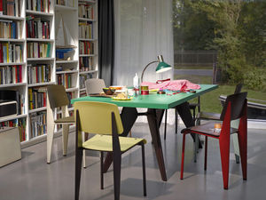 silla moderna / de roble / de nogal / de acero