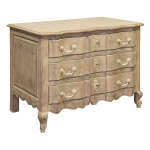 cómoda de estilo / de madera / beis