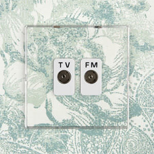 toma radio / TV / doble / de pared