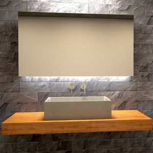 lavabo sobre encimera / rectangular / de hormigón / moderno