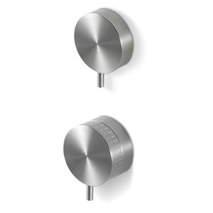 grifo monomando para ducha / de pared / de acero inoxidable / termostático
