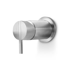 grifo monomando para ducha / para bañera / de pared / de acero inoxidable