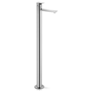 grifo monomando para lavabo / para suelo / de acero inoxidable / de baño