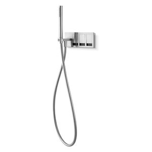 grifo mezclador para ducha / para bañera / de pared / de acero inoxidable