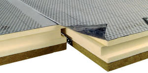 panel para techo terraza alma de poliisocianurato PIR / dos caras de aluminio / cara de betún