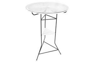 mesa alta / moderna / de vidrio / de acero