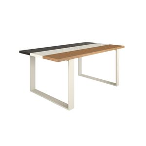 mesa de comedor moderna / de roble / de nogal / de madera lacada