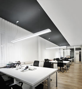 luminaria suspendida / LED / lineal / de aluminio extrudido