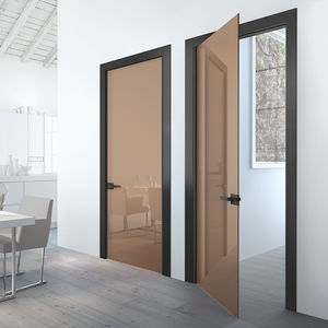 puerta de interior / abatible / de madera / de vidrio