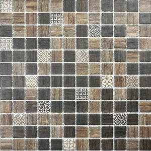 mosaico de interior / de pared / para suelo / de vidrio