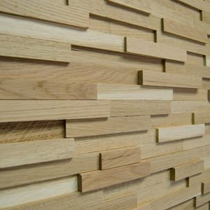 panel decorativo de madera maciza / de pared / ligero / texturado