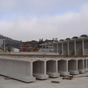 viga prefabricada / de hormigón pretensado / en T / para puente