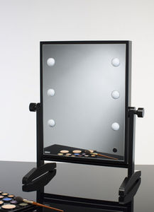 espejo de sobremesa / moderno / rectangular / para centro de estética