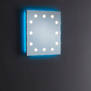 espejo de pared / con luz / para salón / para dormitorio