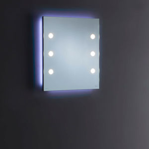 espejo de pared / con luz / para salón / para dormitorio