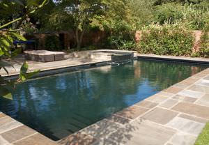 piscina enterrada / biológica / en mosaico / de exterior
