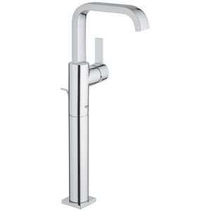 grifo monomando para lavabo / de metal cromado / para baño / con 1 orificio
