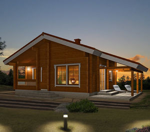 casa prefabricada / moderna / de madera maciza / ecológica