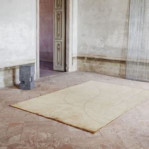 alfombra moderna / con motivos / de lana de Nueva Zelanda / de viscosa