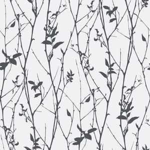 papeles pintados modernos / con motivos de la naturaleza / blancos / negros