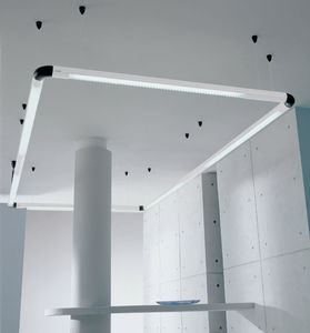 luminaria suspendida / LED / fluorescente / lineal