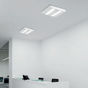 luminaria empotrable de techo / LED / lineal / cuadrada