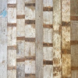 panel decorativo de teca / de pared / patinado / envejecido