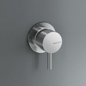 grifo monomando para ducha / para bañera / de pared / de acero inoxidable