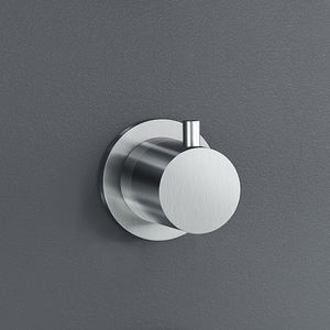 grifo monomando para bañera / de pared / de acero inoxidable / termostático