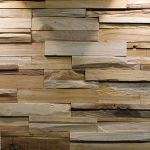 revestimiento de pared de teca / para uso residencial / profesional / texturado