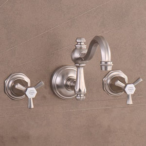 grifo mezclador para lavabo / de pared / de cobre / de baño