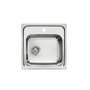 fregadero de 1 cubeta / de acero inoxidable