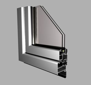 perfil para puerta de aluminio