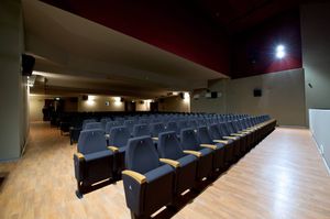 sillón de auditorio / de cine / moderno / de tela