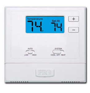 termostato de ambiente / de pared / para calefacción / con indicador digital